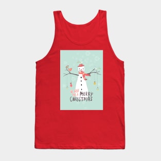 Christmas Snowman Tank Top